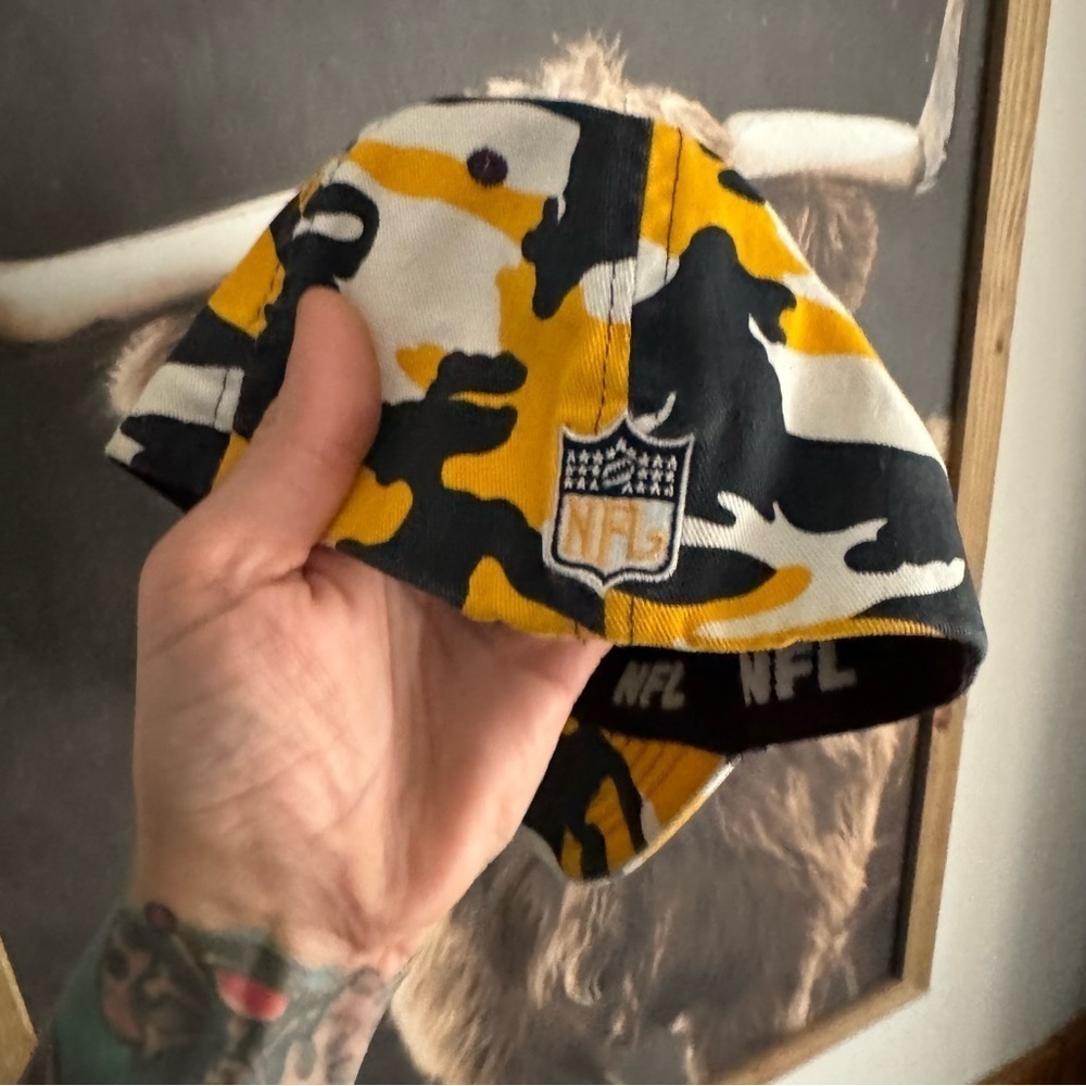 San Diego Chargers y2k NFL flexfit hat cap camo yellow white - Picture 5 of 7
